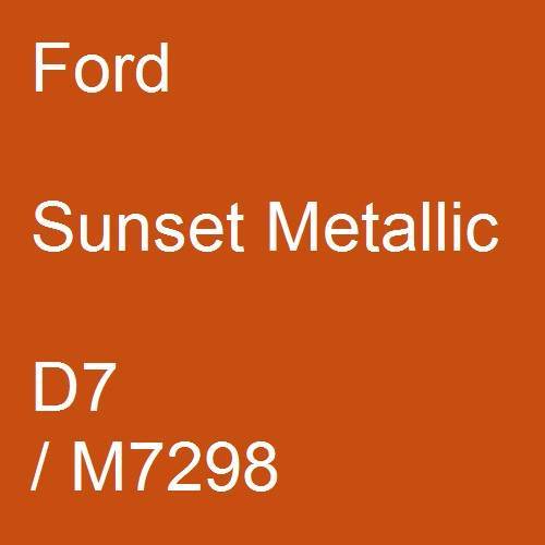 Ford, Sunset Metallic, D7 / M7298.
